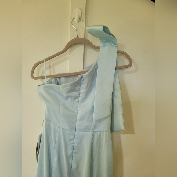 STACEES Light Blue One-Shoulder Dress - Picture 11 of 12